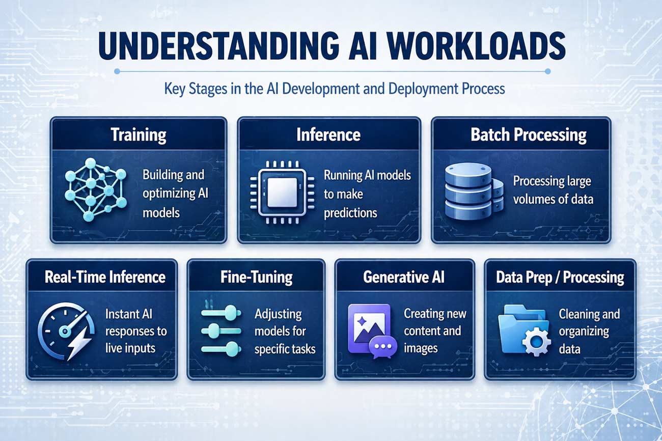 Featured image for “What Are AI Workloads? Types, Resources, Algos”
