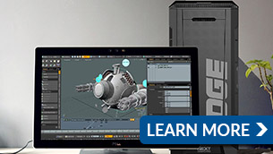 Workstations for Foundry Modo 3D modeling, texturing and rendering